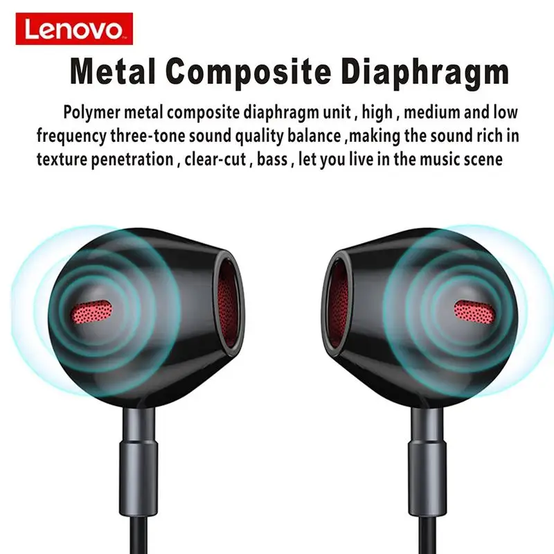 

Lenovo HE06 Bluetooth 5.0 Neckband Wireless Earphones Stereo Sports Magnetic Bluetooth Headset Sports Running Waterproof Headset