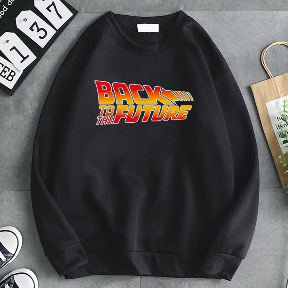 

Back to The Future Mens Sweatshirt 2021 Spring Autumn Fleece Casual Pullover Hoodie Male Long Sleeve Crewneck Streetwear Hoody