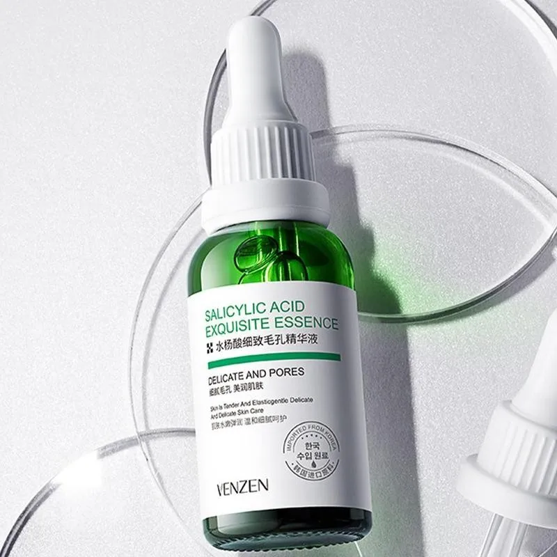 Aloe Salicylic Acid Essence Moisturizing Acne Treatment Serum Oil Control Shrinking Pores Hyaluronic Skin Brighten | Красота и