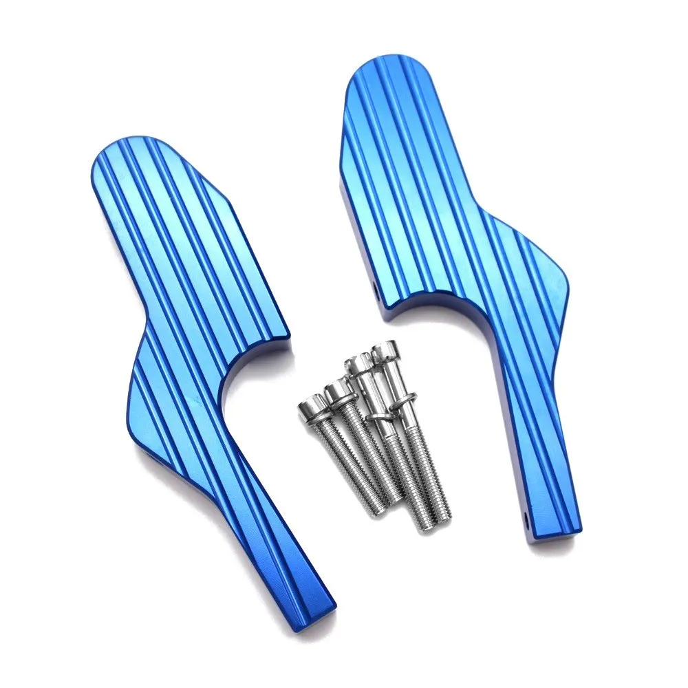 Алюминиевая подножка заднего пассажира для мотоцикла удлиненная черные