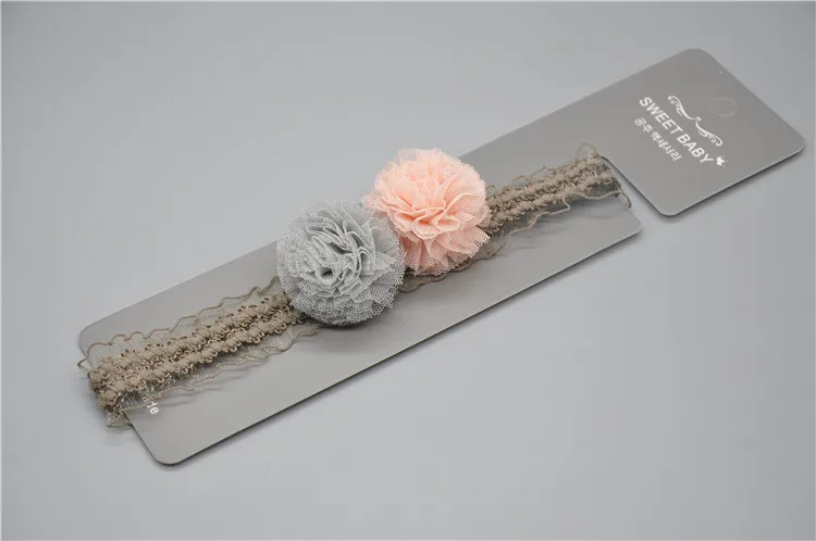 

Yarn yarn ball wild baby hair band newborn baby hair accessories princess girl new headdress children head flower
