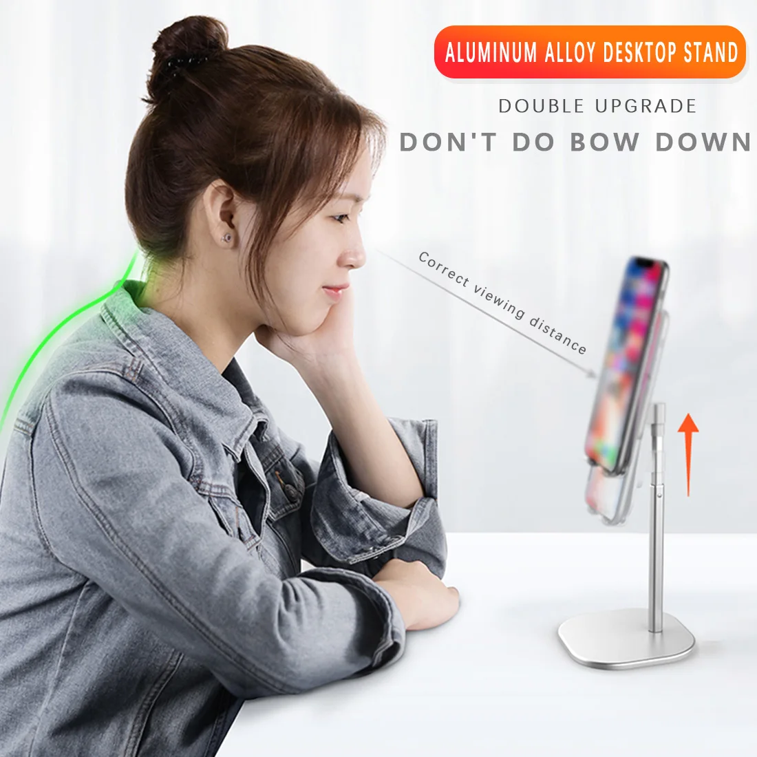 

Universal Tablet Phone Holder Desk For iPhone Telescopic Desktop Holder Tablet Stand For iPad Foldable Desktop Phone Holder