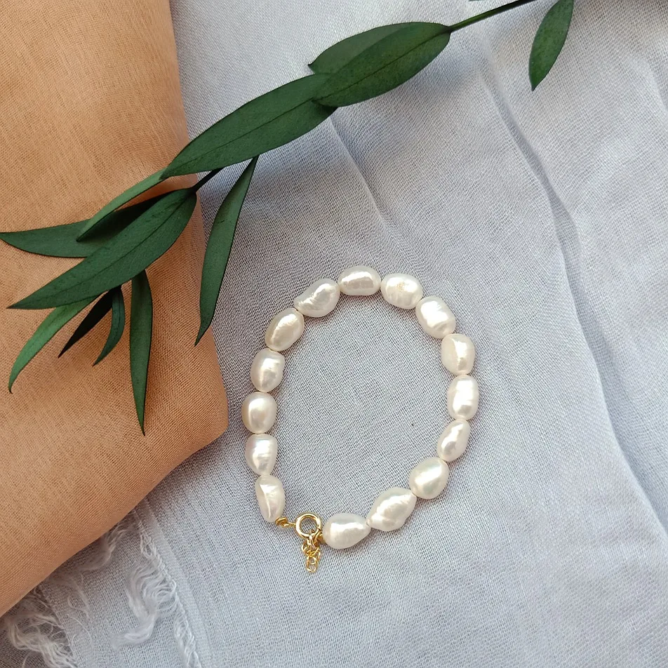 Originalität Natürliche Barock Süßwasser Perle 14K Gold Gefüllt Damen Armband Schmuck Für Frauen Geburtstag Geschenk Heißer Verkauf