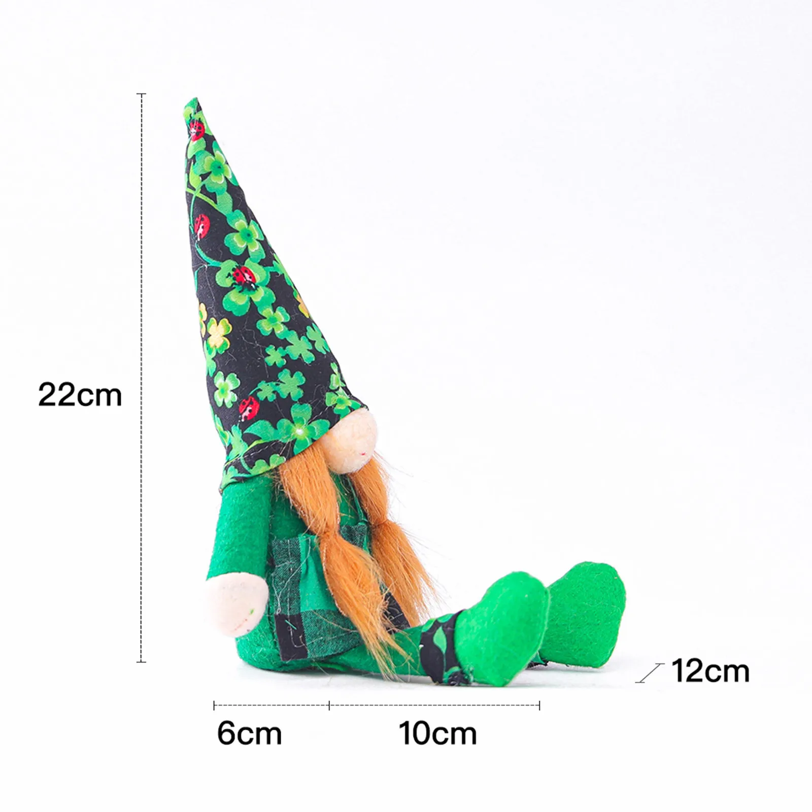 

2pc St. Patrick's Day Green Hat Doll Faceless Decoration Elderly Irish Festival Ornaments Home Room Desktop Decoration Ornaments