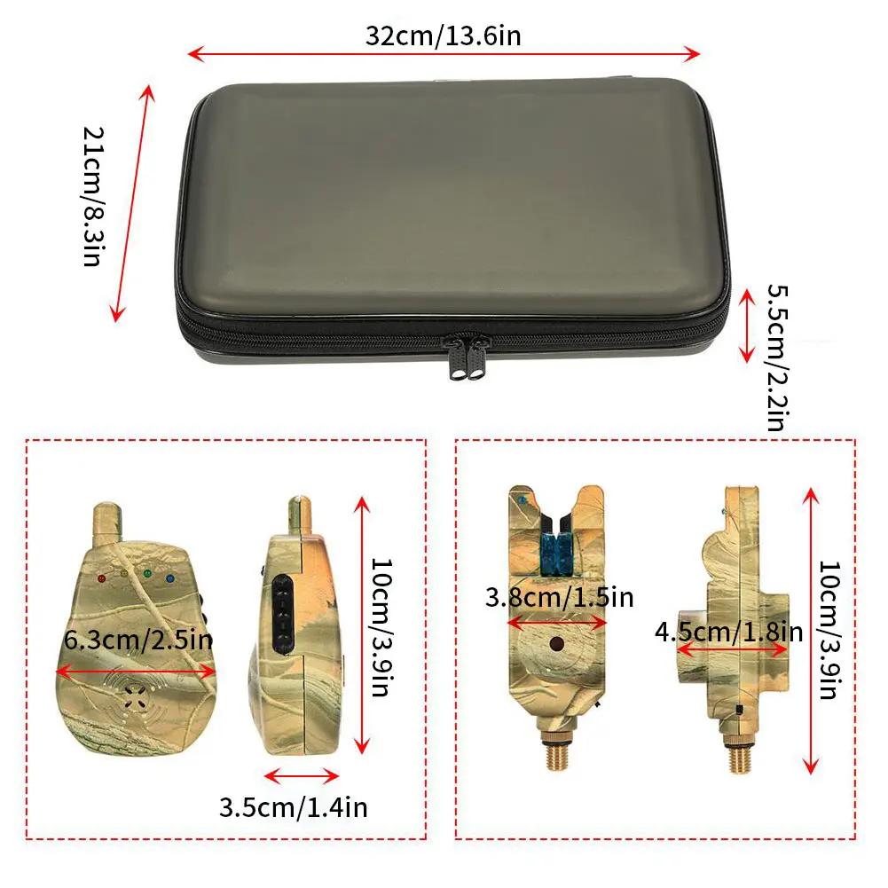 

Lixada 3/4pcs Fishing Bite Alarm Wireless Fishing Alarm Set Bite Alert Angling Tackle With Receiver For Telescopic Fishing Rod