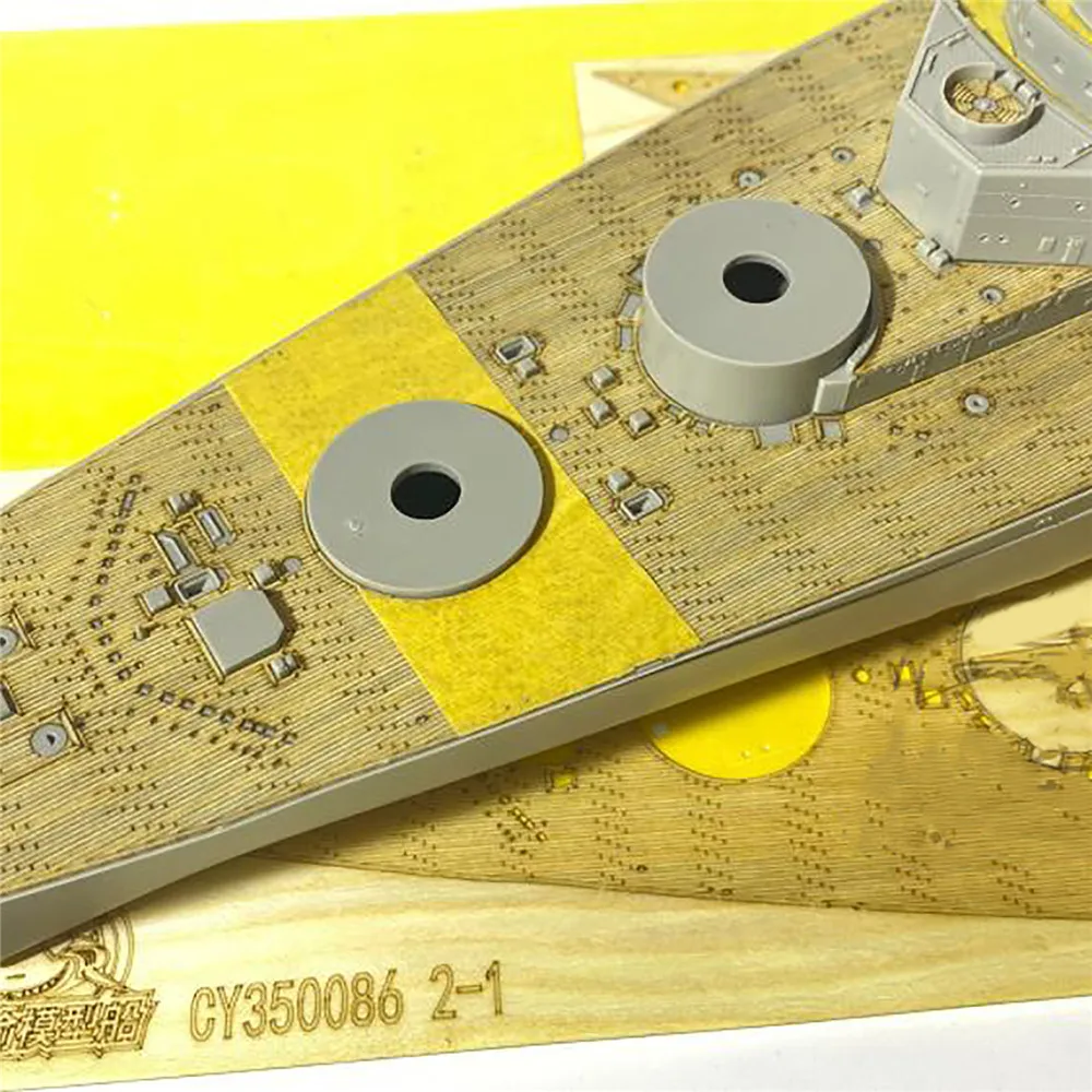 

For 1/350 Trumpeter Wooden Deck Masking Sheet Cover Paper for 1/350 Trumpeter 05359 German Tirpitz Battleship