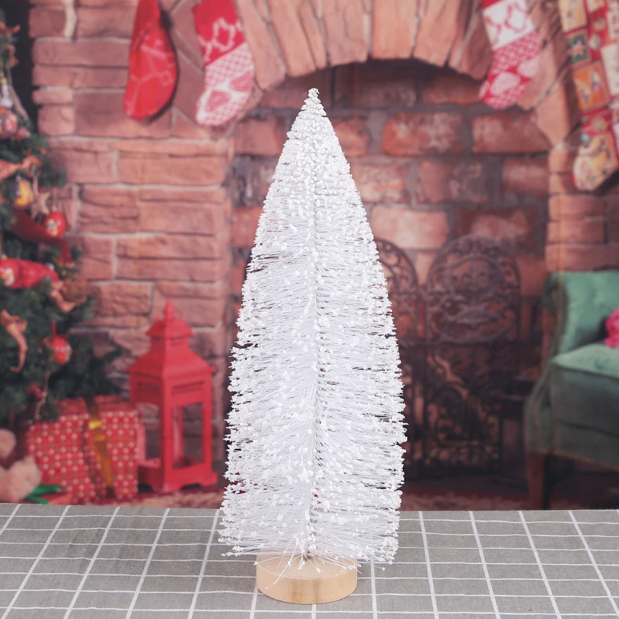 1 шт. белая Новогодняя мини-елка новогодние домашние украшения маленькая сосна