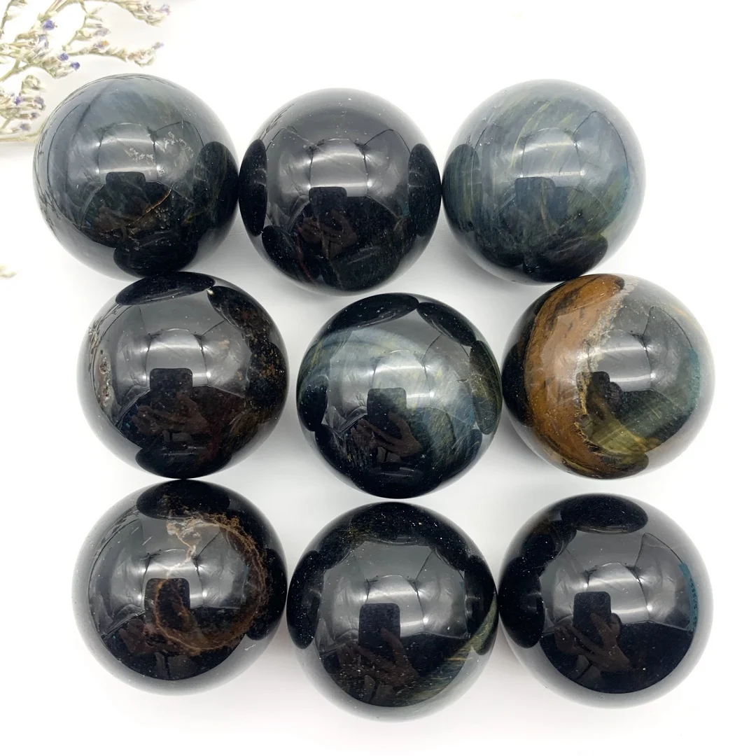 

20-25 мм натуральный голубой тигровый глаз кварцевая СФЕРА ХРУСТАЛЬНЫЙ ШАР камни драгоценный камень исцеления камни подарки Декор минералы э...