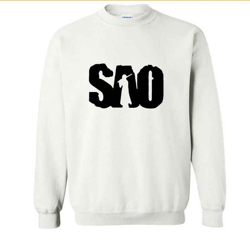 

SAO Sword Art Online Sweatshirts Fashion Cotton Men Hoodies Cool Printed Fleece pullover Sweatshirt HipHop Harajuku Men Clothing