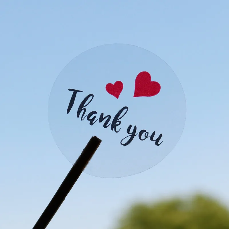 60 шт. спасибо прозрачный стикер s клей этикетки для печати круглый из ПВХ наклейки