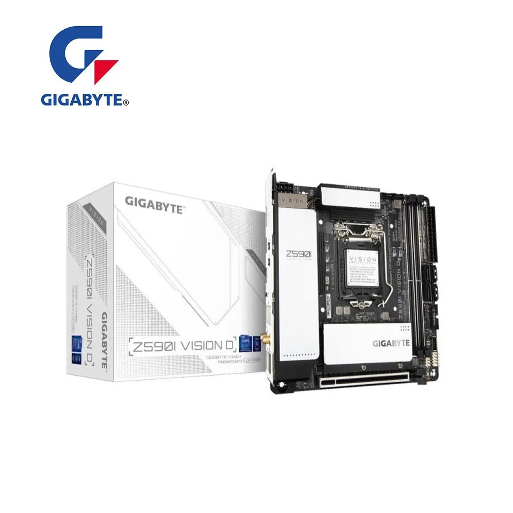 Новинка для Gigabyte GA Z590I VISION D материнская плата LGA 1200 Z590 MINI ITX десктопная поддержка i3