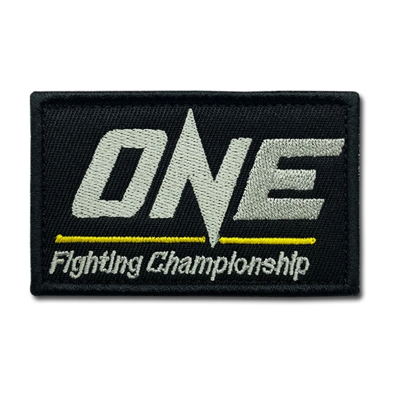 ONE Fighting Championship Patches high quality Embroidered Military Tactics Badge Hook Loop Armband 3D Stick on Jacket Backpack