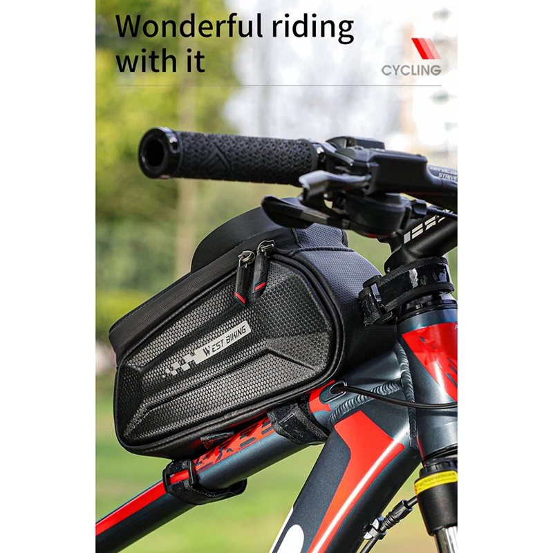 WEST BIKING Bike Saddle Bag Seat Under 1.8L Bicycle Cycling Accessories for Mountain Road | Спорт и развлечения