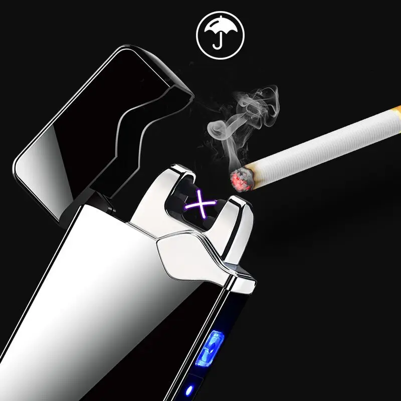 Металлический Usb зарядка дуговой плазмы Электрический Импульсный Зажигалка