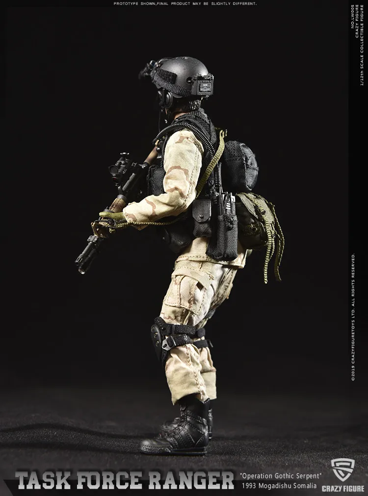 CrazyFigure LW005 1/12 спецназ дельты США мастер-солдат Рейнджерс Целевая группа 199" операция Готическая змея"