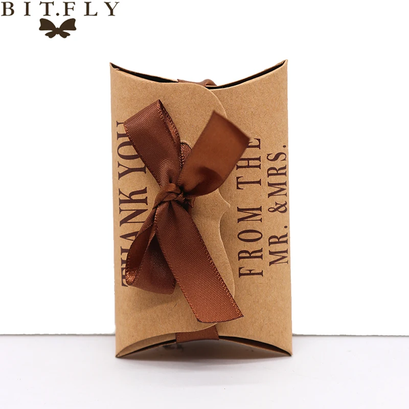 Подарочная коробка из крафт бумаги 10 шт./лот коробки для конфет закусок надписи