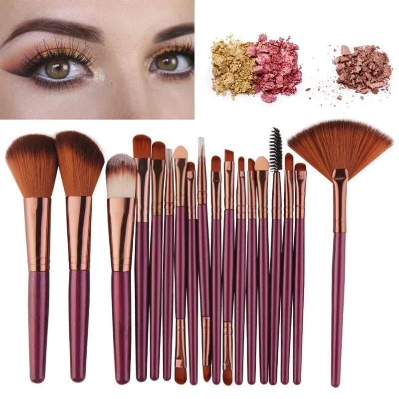 

Make Up Brush MAANGE 18Pcs Ready Stock Malaysia Comestics Make Up Brushes Set Eyeshadow Makeup Brush Set