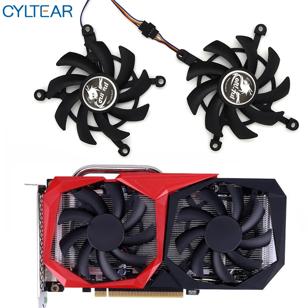 4Pin RTX 2060 2060SUPER Replace for COLORFUL GeForce GTX 1660Ti 1650 1660 SUPER Graphics Card Cooling Fan