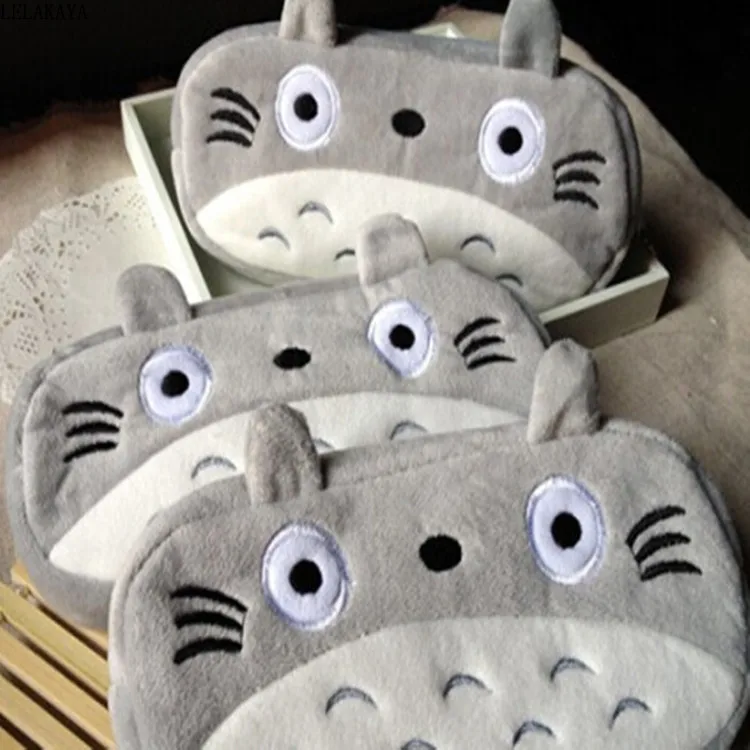 Плюшевые кошельки 20x10 см мультяшный аниме МИЛЫЙ Тоторо серый мини студент