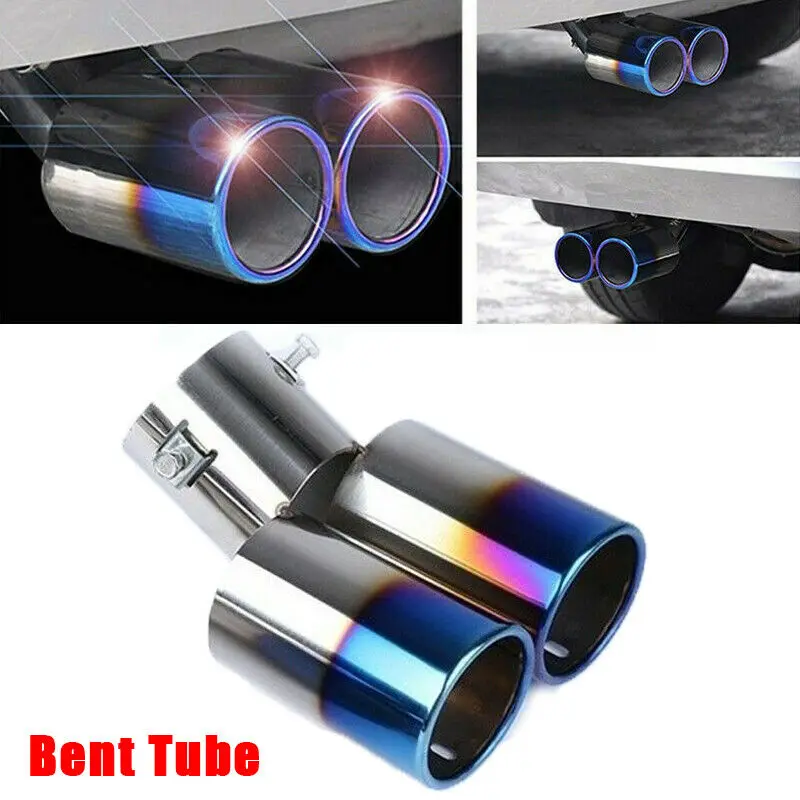 Универсальный глушитель для автомобиля круглый наконечник из нержавеющей стали