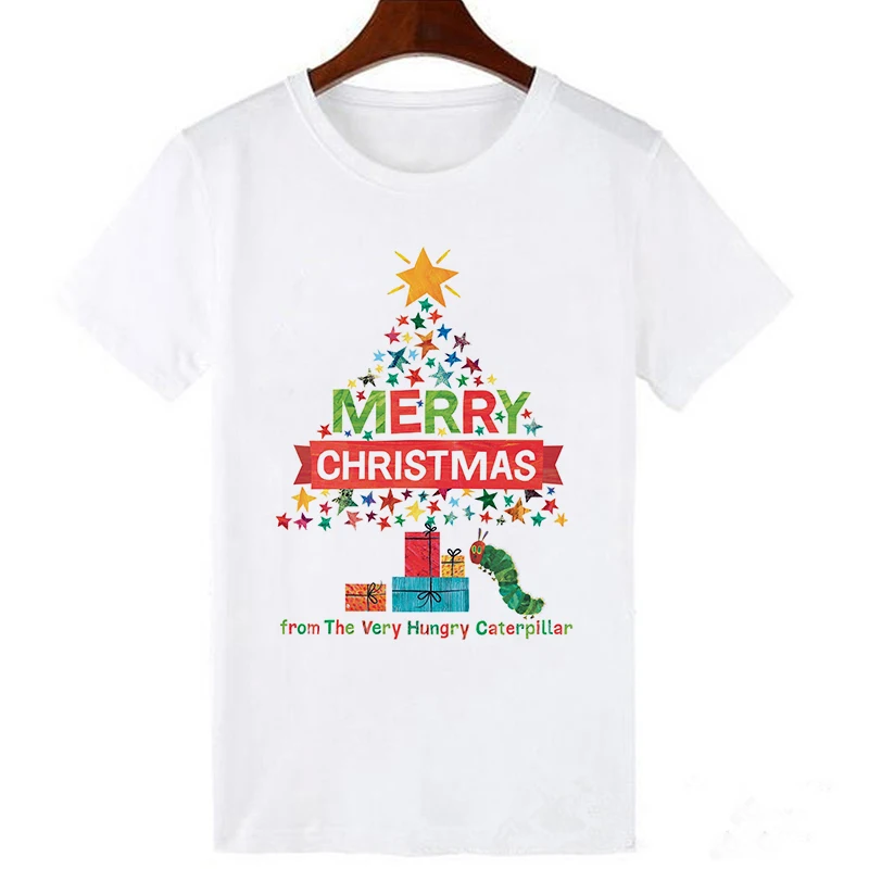 Showtly Superhero Marvel Merry Christmas Women T Shirt Kawaii Short Sleeve Harajuku Casual Vintage Super Soft Plus Size Tops