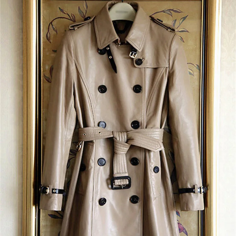 Кожаная Высококачественная TF карта с фактическим 2020 из овечьей кожи Куртка Сезон