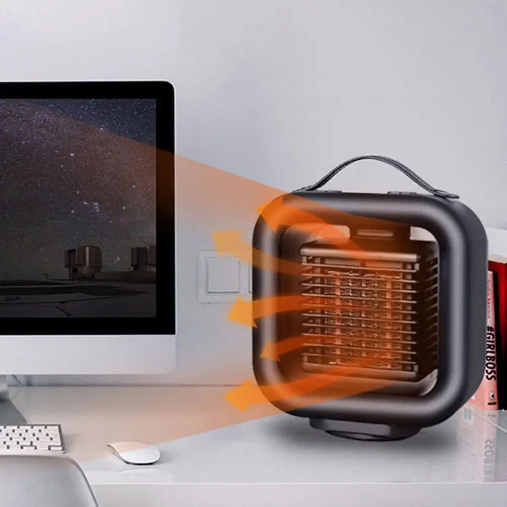 Портативный Электрический мини-вентилятор зимний теплый домашний офисный
