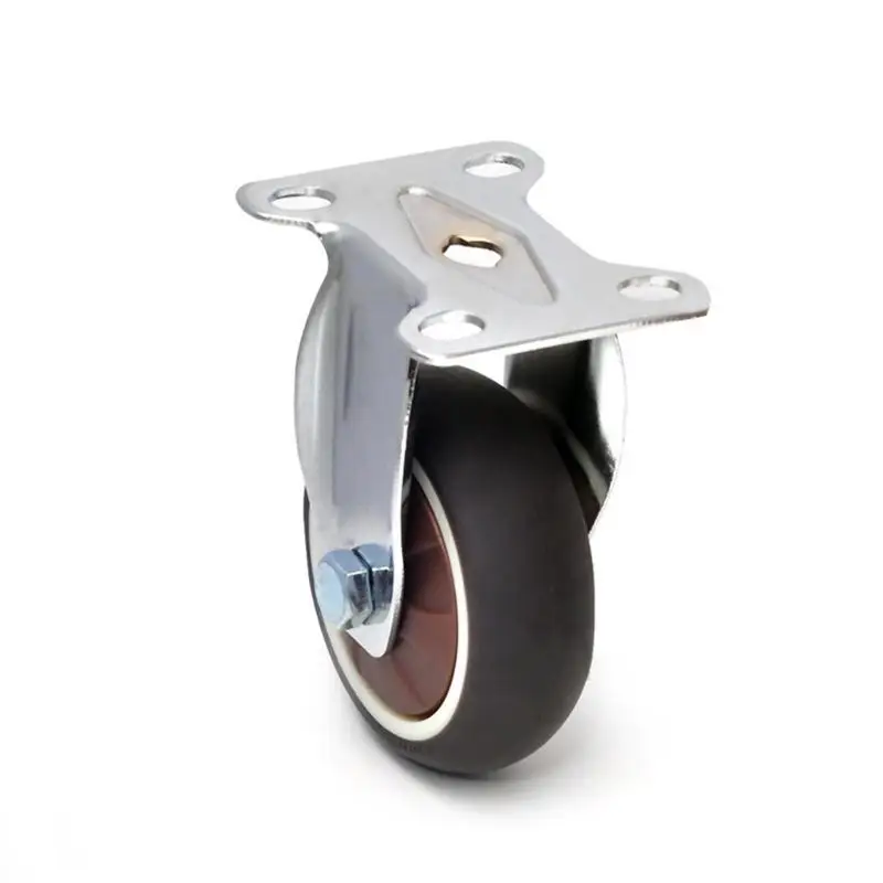 

4 Pcs/Lot 1/1.25/1.5/2/2.5/3 Inch Tpr Directional Wheel Caster Medical Equipment Furniture Fixed Mute Factory Direct Supply