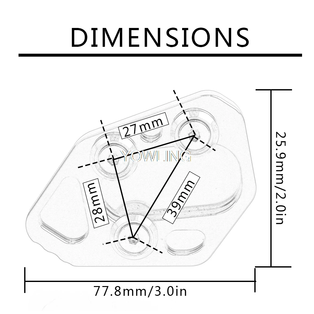 

F800R Motorcycle Side Stand Pad Enlargement Enlarger Plate Kickstand Extension FOR BMW F800R 2010 2011 2012 2013 2014 2015 2016