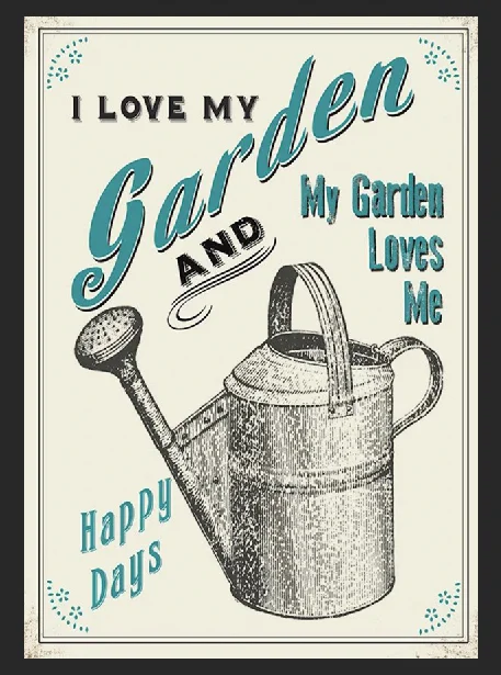 

Love my garden She-cobertizo Bar, плакат с металлическим покрытием, декор Jardin, Pub, внутреннего дворика и домашний