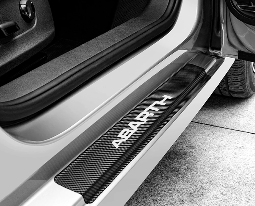 Для Fiat Punto 500 Panda Abarth Tipo, наклейки на пороги автомобиля, Накладка на порог, автомобильные наклейки, аксессуары для тюнинга
