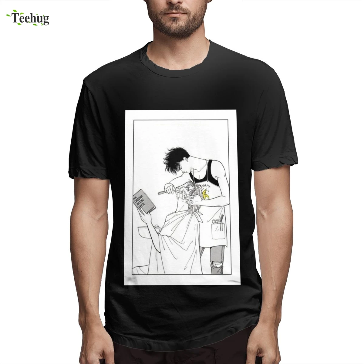 

3D Print For Male Banana Fish Anime Japanese Crime Ash Eiji Manga T Shirt Funny Custom O-neck For Male Tee shirt