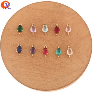 Дизайн сердечника 50 шт 6*13 мм ювелирные аксессуарыконнекторы с кристалламиформа каплиручная работафурнитура для серегСделай сам Изготовление ювелирных изделий