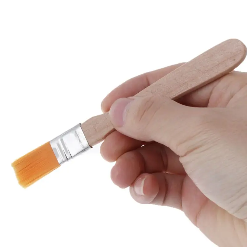 10 шт деревянной ручкой рисовальная нейлоновая кисть из щетины сварки чистящие