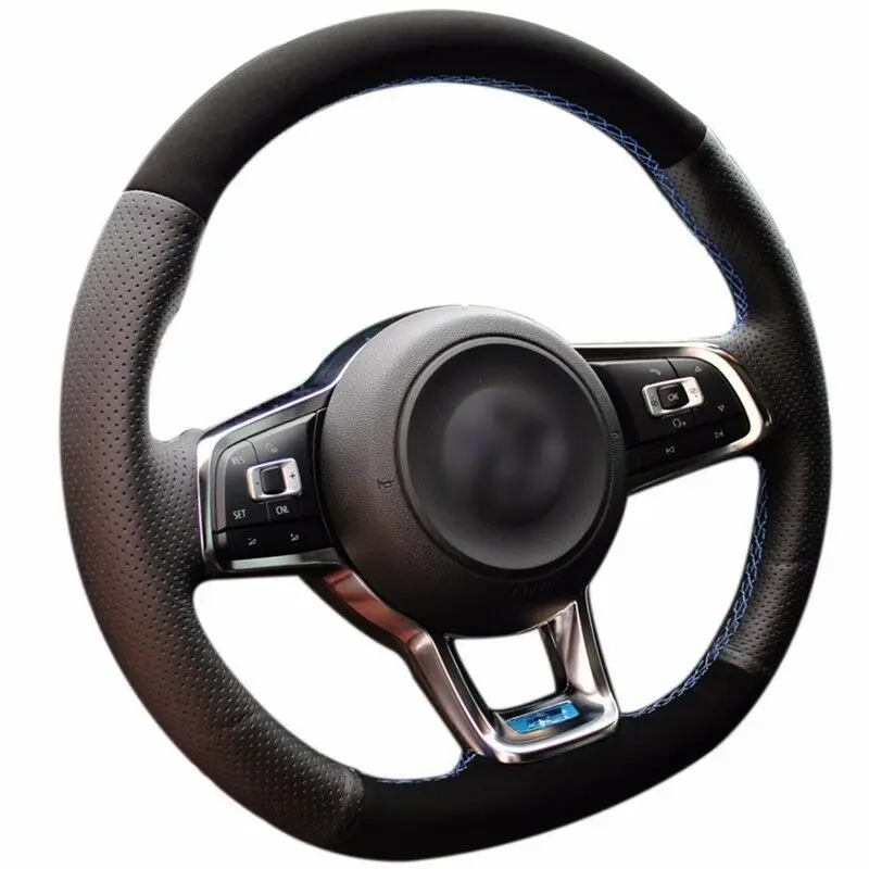 

Кожаный чехол на руль для VW Golf 7 GTI Golf R MK7 VW Polo GTI Scirocco 2015-2016