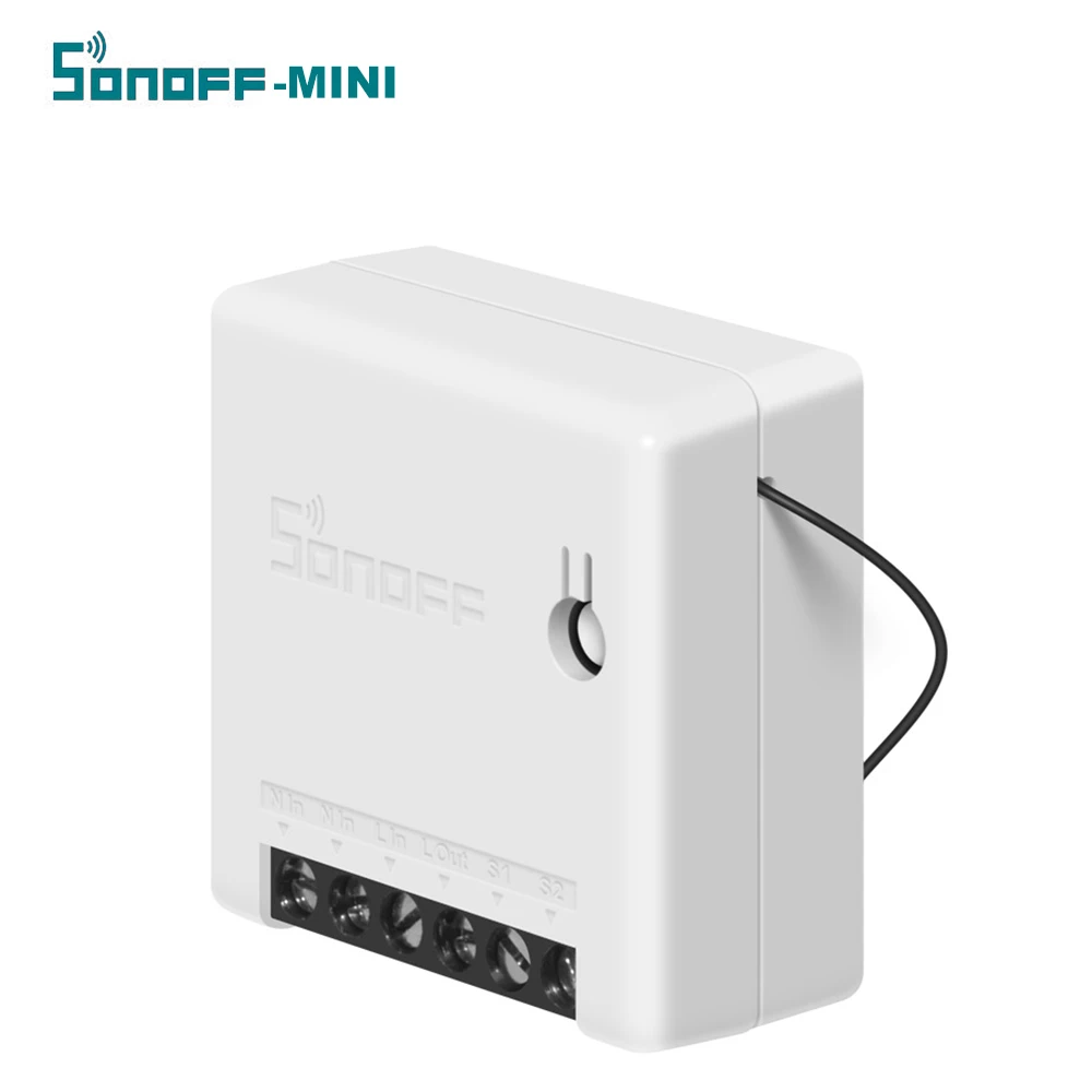 SONOFF мини двухсторонний Интеллектуальный переключатель мини компактный портативный DIY переключатель для бытовой техники - Комплект: 1PC