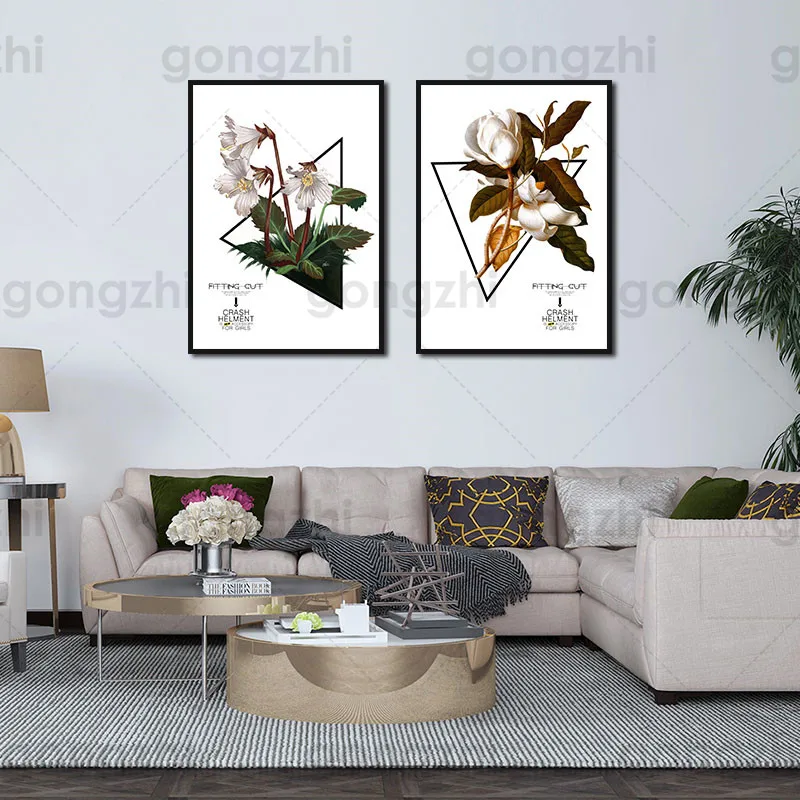 Абстрактная Картина на холсте из чистого хлопка с орхидеей для гостиной спальни