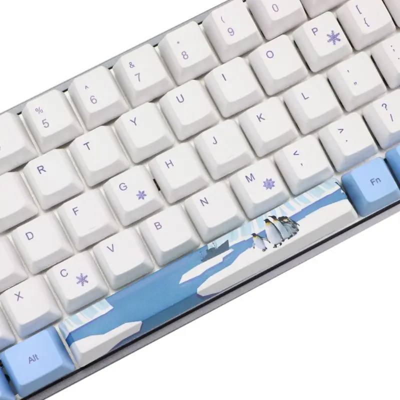 Колпачки для клавиш 61 + 11 OEM PBT полный набор механических колпачков клавиатуры