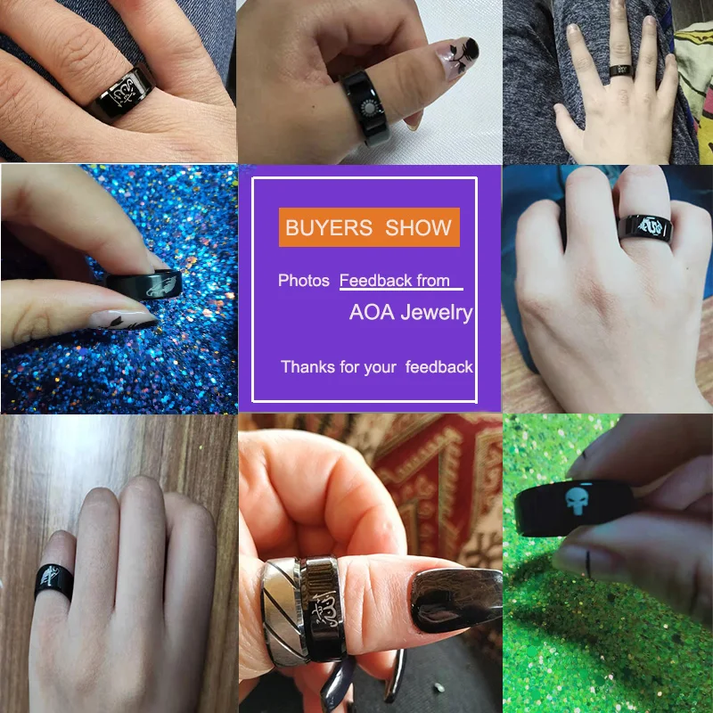 UZone арабское мусульманское религиозное мужское кольцо из нержавеющей стали