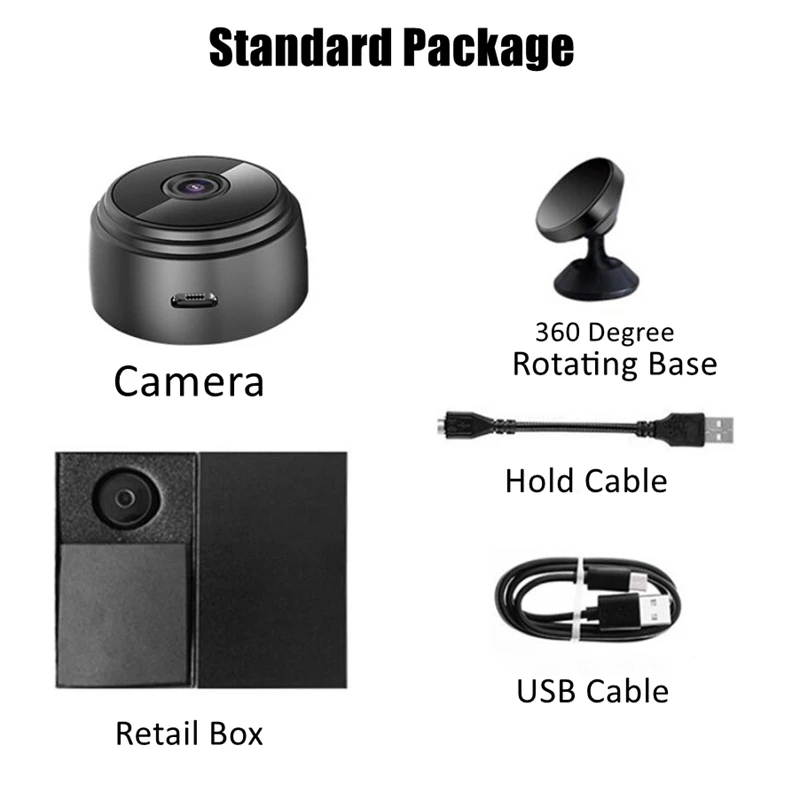 

1080P HD IP Mini Camera wireless Wifi Camera Home Security Surveillance IR CUT Night Version Motion Retection Cam For Phone APP