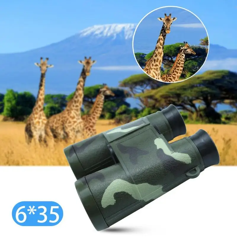Детская игрушка с увеличением 6X стеклянный объектив камуфляж бинокулярный