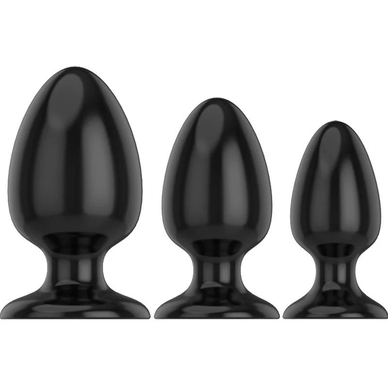 Black Silicone Big Butt Plug 6 Sizes Smooth Soft Huge Anal Plug Adult Erotic Toys Gay Adult Sex Toys for Men Woman Sex Products