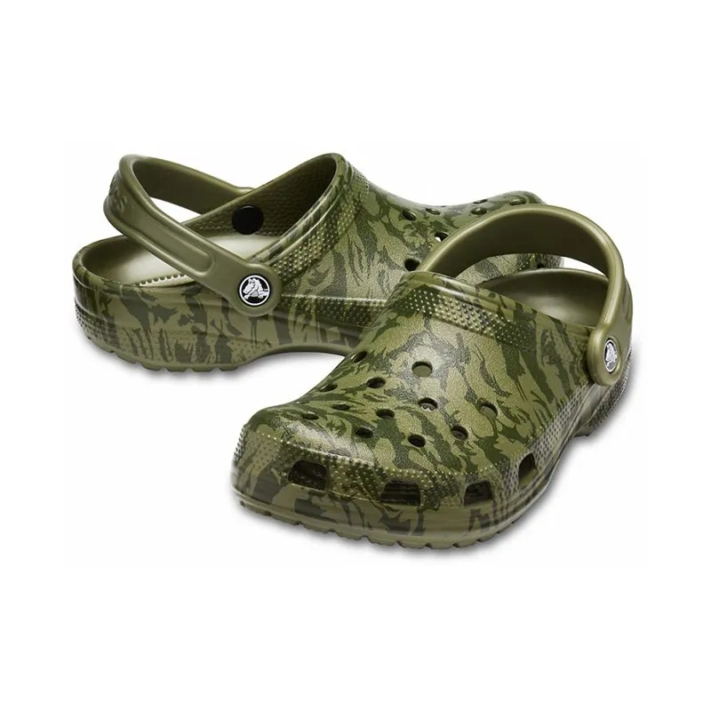 CROCS Classic Printed Camo Clog UNISEX|Пляжные и уличные сандалии| |