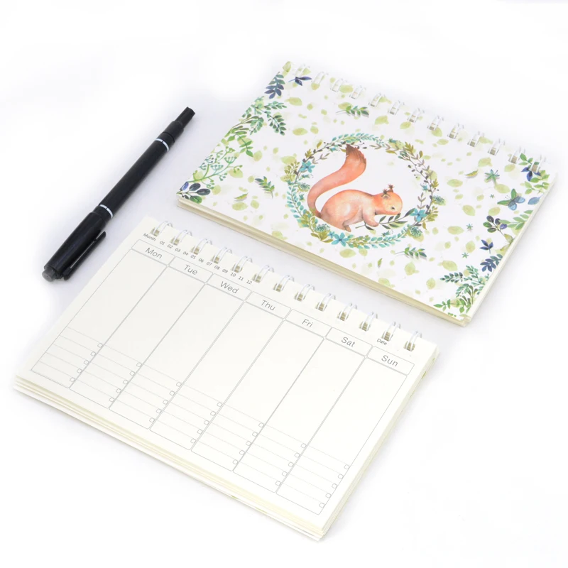 Еженедельник для ноутбука 2019 2020 дневник Libreta Papelaria Note Book Libretas Y Cuadernos Deer Pad A5 Week