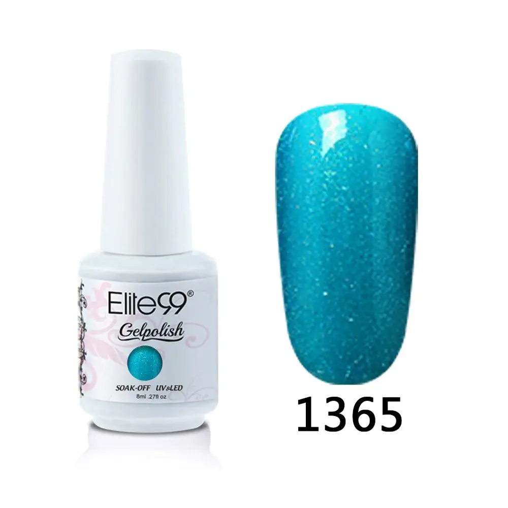 1365 Elite99 8 мл Гель-лак для ногтей Vernis Полупостоянный лак для ногтей УФ-гель лак для ногтей эмаль для маникюра Лак для ногтей - Цвет: 1365