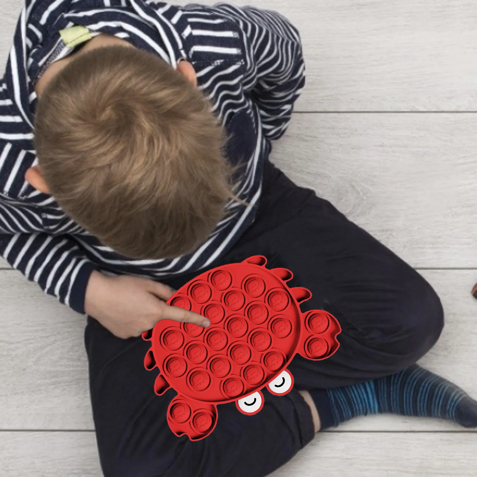 Пузырьками игрушка для снятия стресса форма краба Squeeze сенсорная с пузырьками