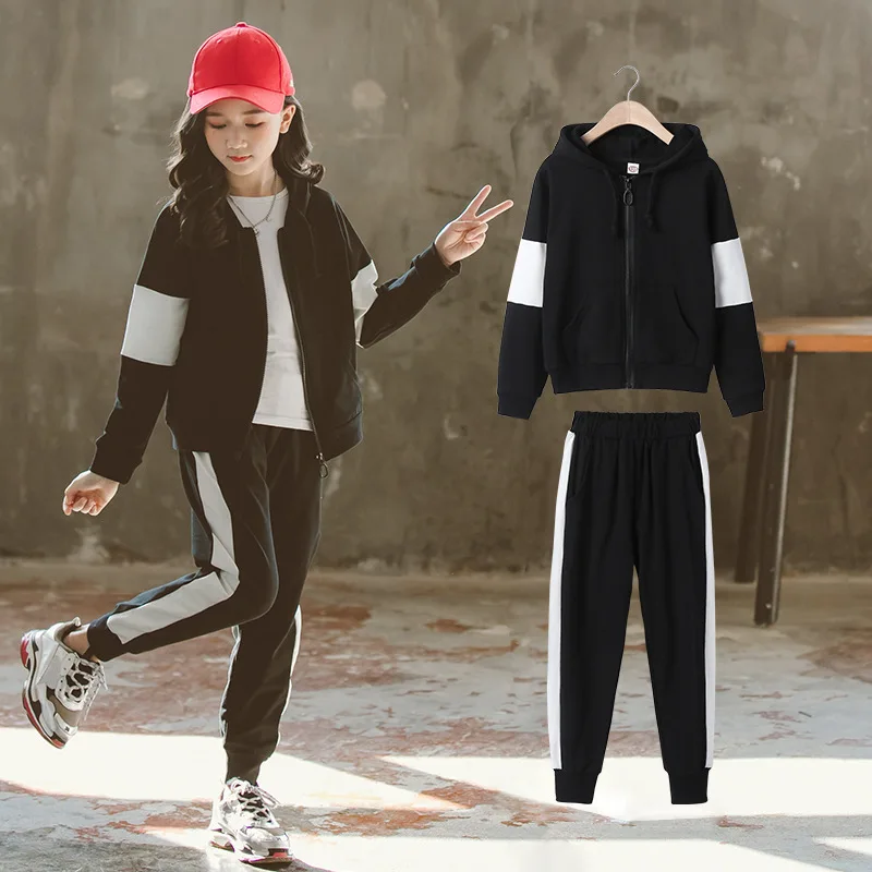 

Осень 2020, спортивный костюм для детей, толстовка с длинным рукавом и брюки, детские школьные костюмы, одежда для подростков