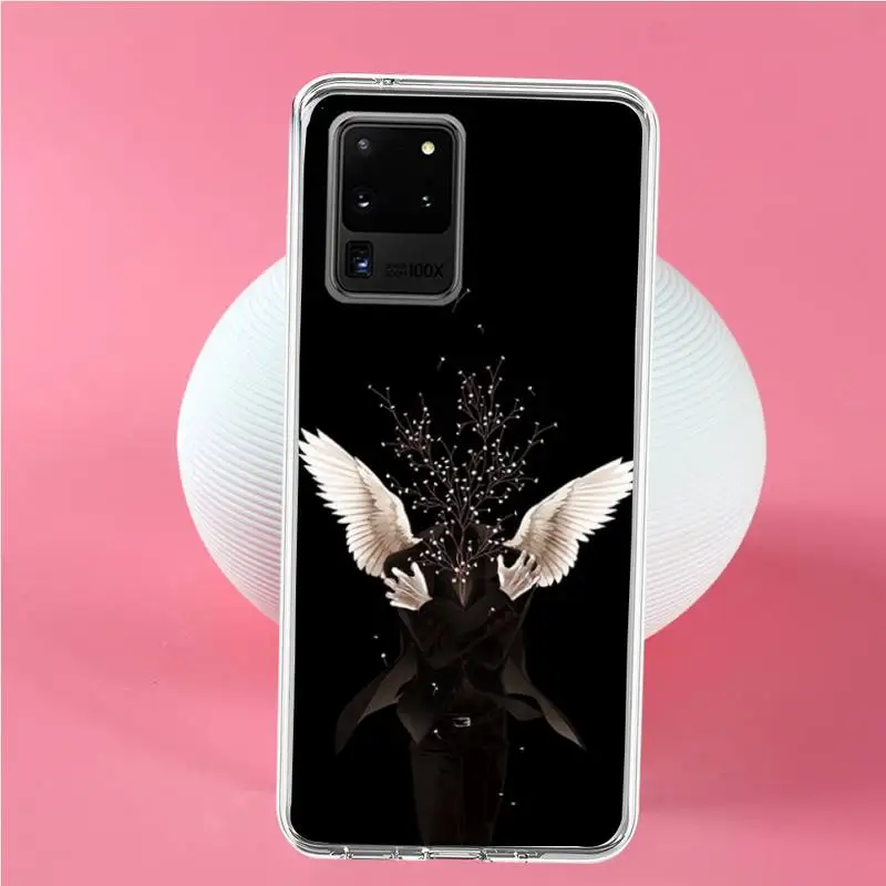 

Angel Wings Phone Case For Samsung S6 S7 S7 edge S8 S8 Plus S9 S9 Plus S10 S10 plus S10 E(lite)