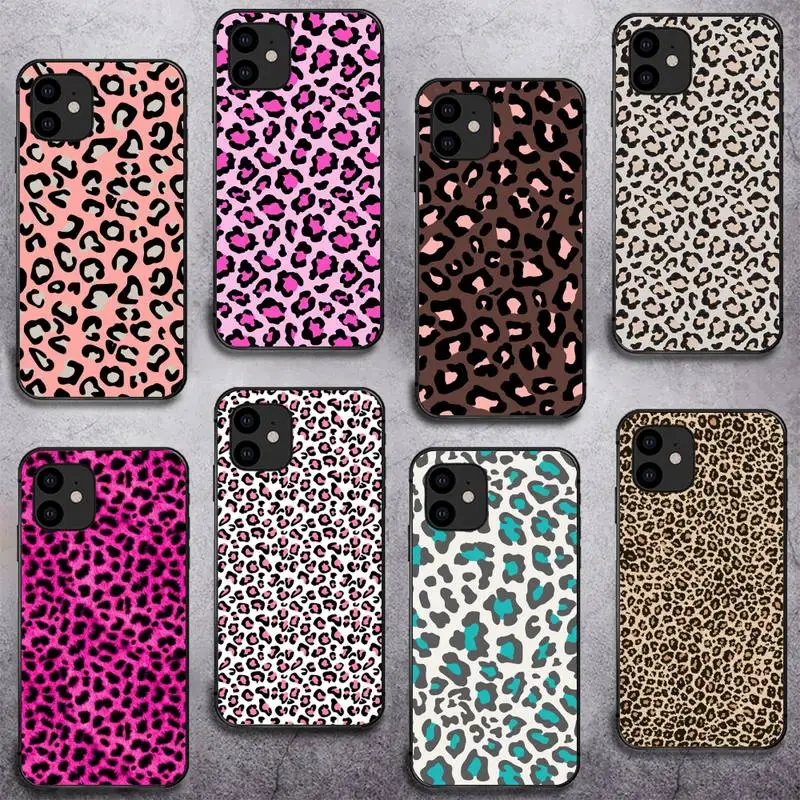 

Fashion Tiger Leopard Print Panther Phone Case For iPhone 13 12 11 Pro Max 11 XR XS Max X 8 7 6 5 SE 2020 Fundas Cover