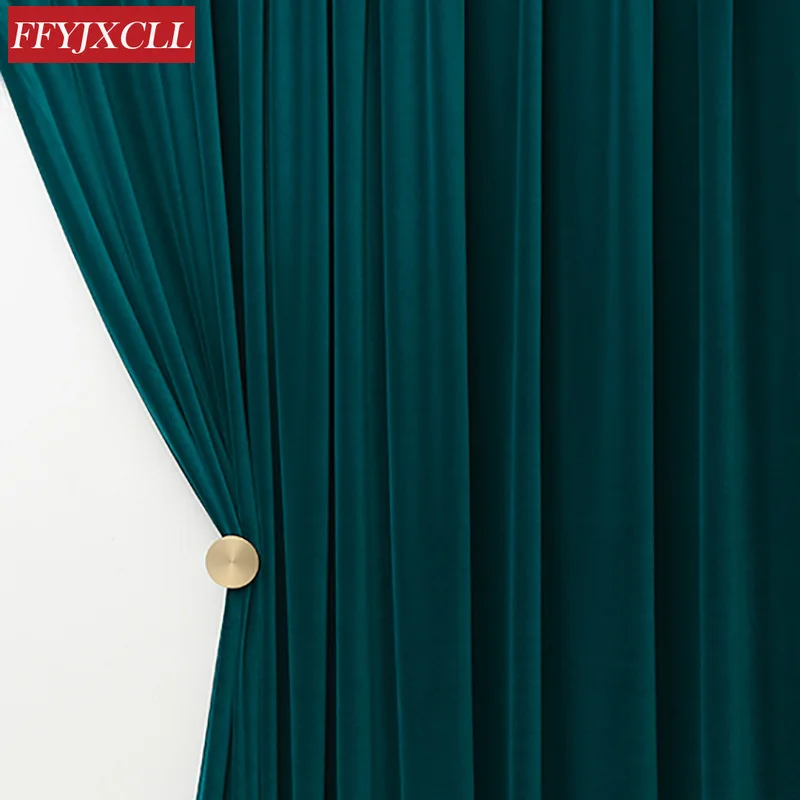 Высококачественные шерстяные бархатные шторы для гостиной спальни роскошные
